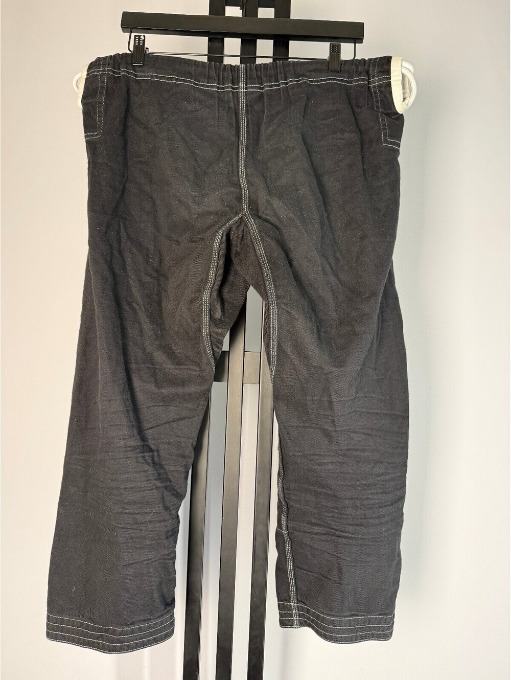 93brand BJJ Gi Pants A1 Black Jiu Jitsu Martial Arts Training Drawstring Unisex
